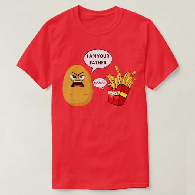 Camiseta Eu Sou Seu Pai Francês Fries Batata (Frente do Design)