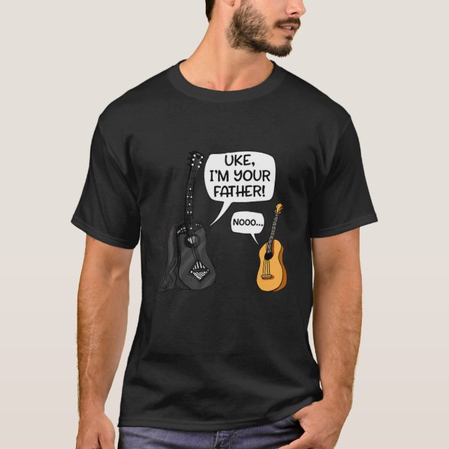 Camiseta Eu Sou Seu Pai Tee Ukulele Guitar Music (Frente)