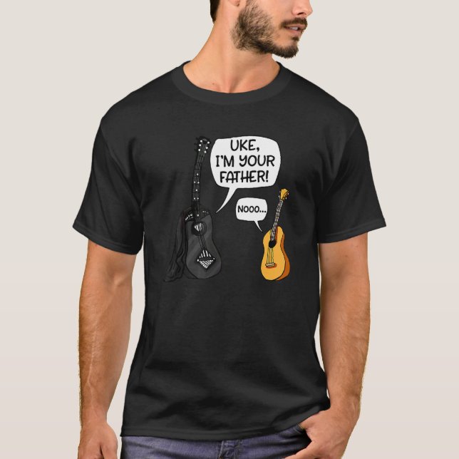 Camiseta Eu Sou Seu Pai Ukulele Guitar Music (Frente)