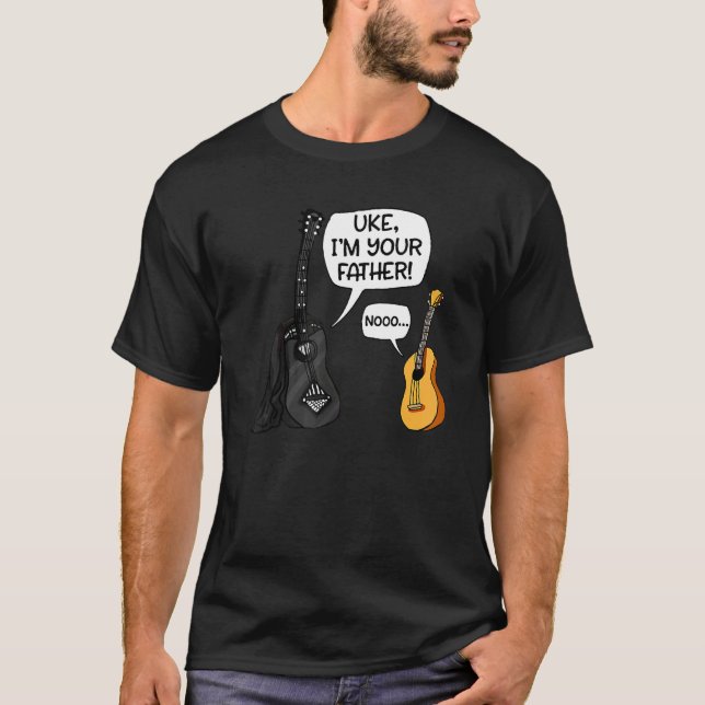 Camiseta Eu Sou Seu Pai Ukulele Guitar Music (Frente)