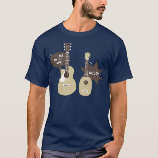 Camiseta Eu Sou Seu Pai Ukulele Guitar Music3088