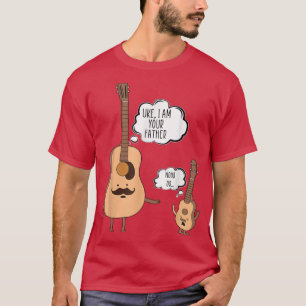 Camiseta Eu Sou Seu Pai Ukulele Guitar Música Adorando Png