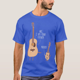 Camiseta Eu Sou Seu Pai Ukulele Guitar Música família f