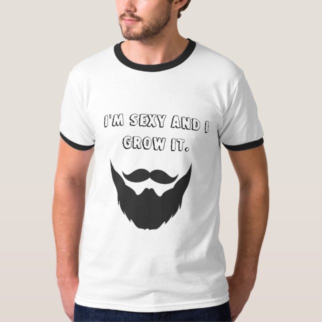 Camiseta Eu sou "sexy" e eu cresço-o (Frente)