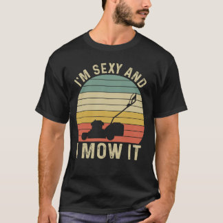 Camiseta Eu sou sexy e eu me sinto engraçado lama remando P