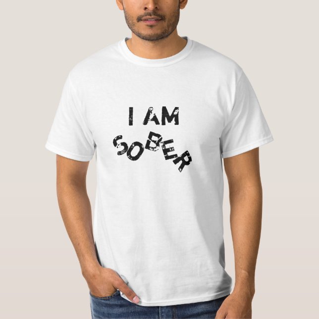 Camiseta Eu sou sóbrio (Frente)