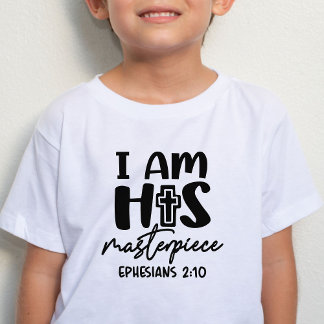 Camiseta Eu Sou Sua Escrega-Doméstica Ephesianos 2:10 Kid T