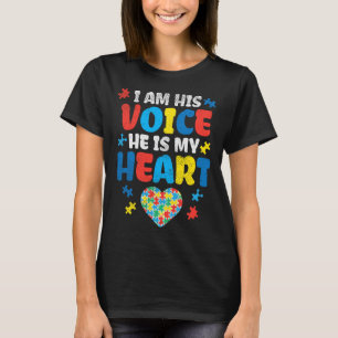 Camiseta Eu Sou Sua Voz Ele É Meu Coração Conscientização d