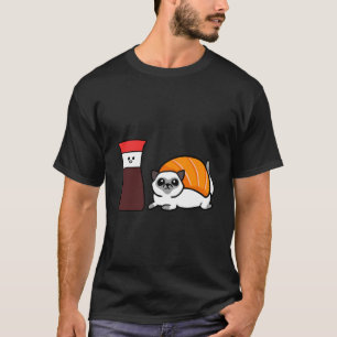Camiseta Eu Sou Sushi de Gato Siames