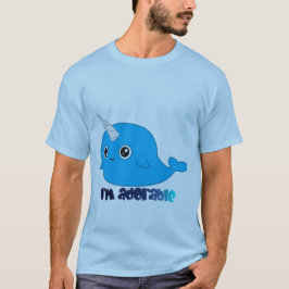 Camiseta Eu sou T adorável dos homens de Narwhal