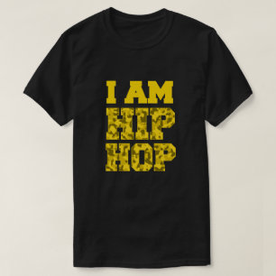 Camiseta EU SOU t-shirt da camuflagem de HIP HOP
