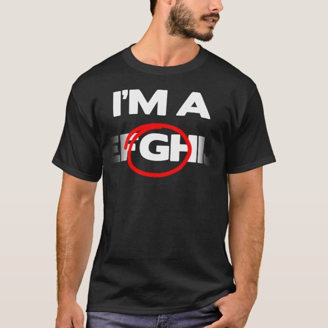 Camiseta "Eu sou t-shirt de A G" (Frente)