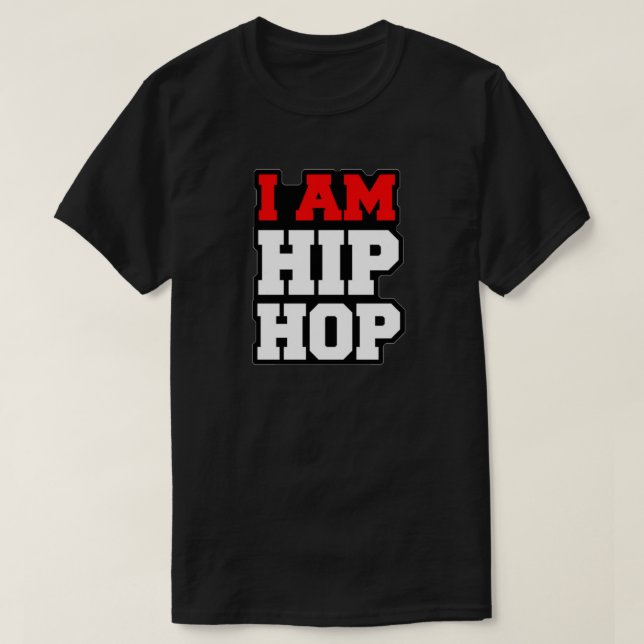 Camiseta EU SOU t-shirt de HIP HOP (Frente do Design)