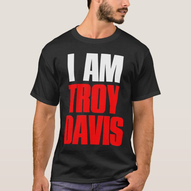 CAMISETA EU SOU T-SHIRT DE TROY DAVIS (Frente)
