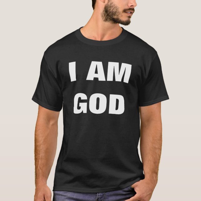Camiseta EU SOU t-shirt do DEUS (Frente)