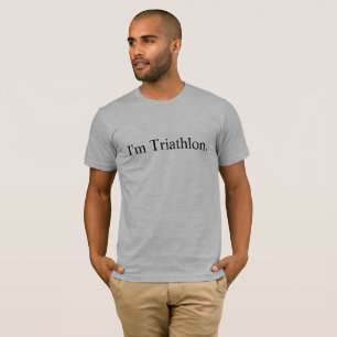 Camiseta Eu sou t-shirt do prêmio do Triathlon