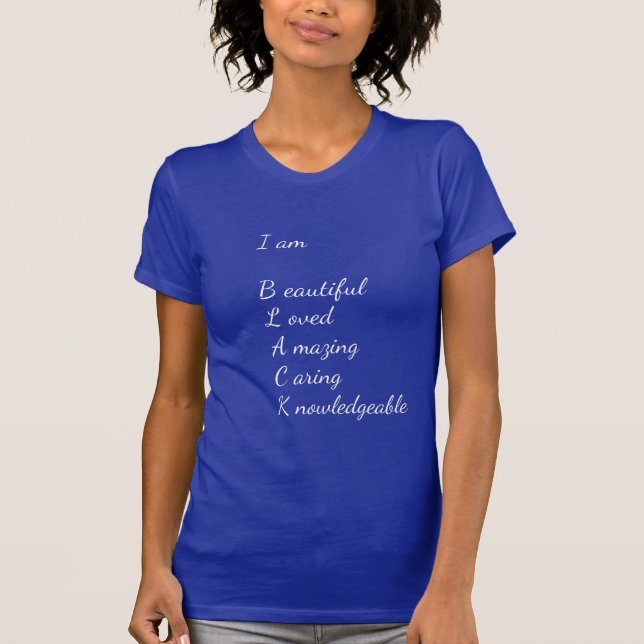 Camiseta Eu sou T-Shirt preto (Frente)