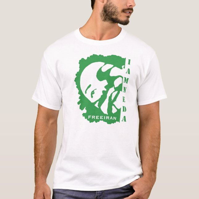 Camiseta eu sou t-shirt verde do neda Irã (Frente)