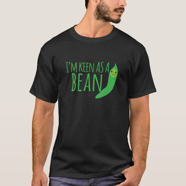 Camiseta Eu sou tão afiado quanto um feijão com o beanie (Frente)