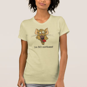 Camiseta Eu sou TÃO confuso, t-shirt do jérsei das mulher