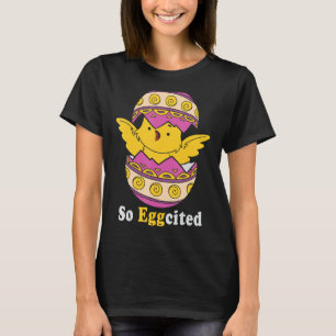 Camiseta Eu Sou Tão Elevado Pintinho De Bebê Páscoa Retro V