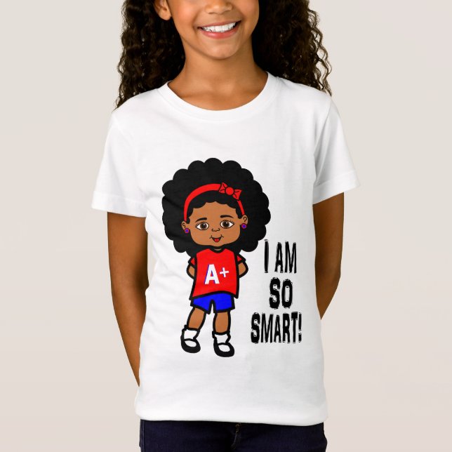 Camiseta EU SOU TÃO ESPERTO! O t-shirt da menina (Frente)