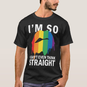 Camiseta Eu sou tão gay que nem consigo pensar hetero
