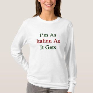 Camiseta Eu sou tão italiano como obtem
