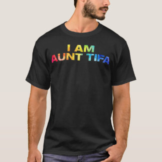 Camiseta Eu Sou Tia Colorida Orgulhosa Citação de Diversão