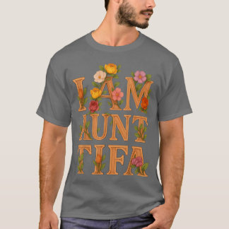 Camiseta Eu Sou Tia De Um Quem Eu Sou Amigo Floral