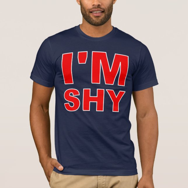 Camiseta Eu sou tímido (Frente)