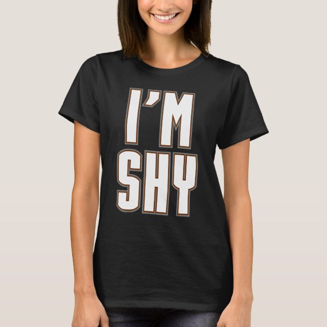 Camiseta Eu sou Tímido Irônico Introduvert Emocionalmente S (Frente)