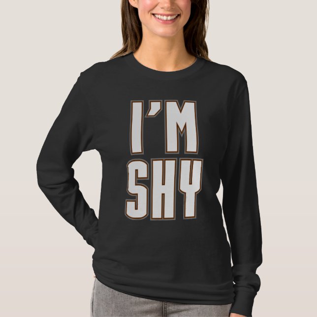 Camiseta Eu sou Tímido Irônico Introduvert Emocionalmente S (Frente)