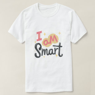 Camiseta Eu sou tipografia de design de confiança positiva