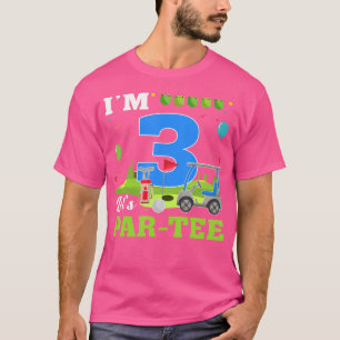 Camiseta Eu Sou Três Par De Vamos- O Aniversário Do 3º Part