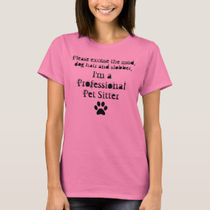 Camiseta "Eu sou tshirt de um baby-sitter do animal de