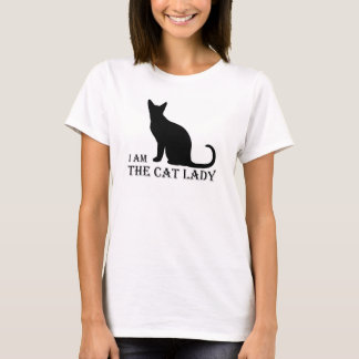 Camiseta Eu sou TShirt do gato da senhora Mulher