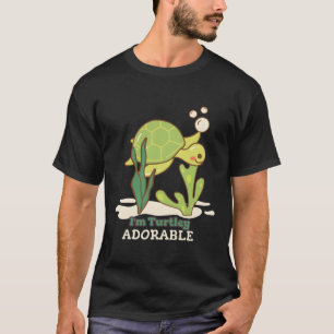 Camiseta Eu Sou Turtley Adorável Presente Para Tartarugas A