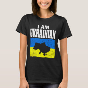 Camiseta Eu Sou Ucraniano Apoio e Orgulho da Ucrânia