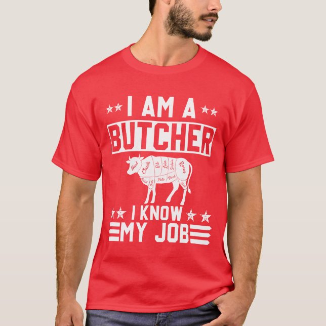 Camiseta Eu Sou Um Açougueiro Eu Sei Do Meu Ofício Design E (Frente)