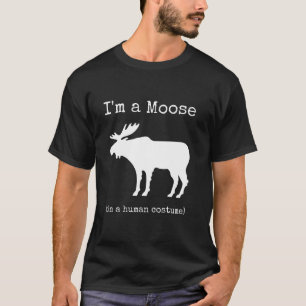 Camiseta Eu sou um alce em uma fantasia humana Engraçado No