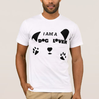 CAMISETA EU SOU UM AMANTE DE CACHORRO.