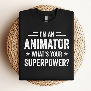 Camiseta Eu sou um animador O que é seu super poder anima e