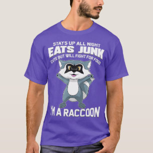 Camiseta Eu sou um animal engraçado da Raccoon presente pa