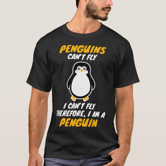 Camiseta Eu sou um animal Legal que não pode voar. (Frente)