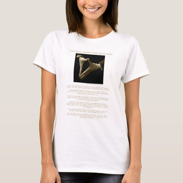Camiseta Eu sou um assistente social, estes sou minhas (Frente)