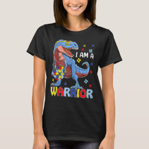 Camiseta Eu Sou Um Autismo Da Família Trex Dinossaur Do Gue