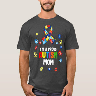 Camiseta Eu Sou Um Autismo Orgulhoso Mãe Autismo Consciênci