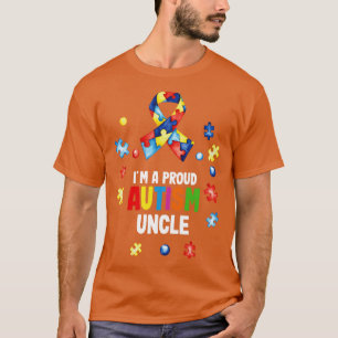 Camiseta Eu Sou Um Autismo Orgulhoso Tio Autismo Sensibiliz