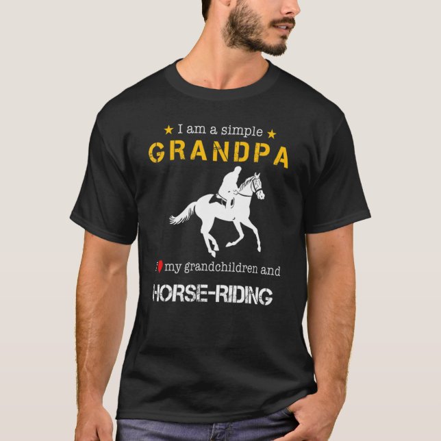 Camiseta Eu Sou Um Avô Simples Eu Amo Meus Avós E (Frente)
